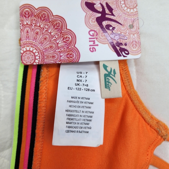 Hobie Girls, Hi-Neck Crop Bra Top, and Banded Bottom - Picture 3 of 8